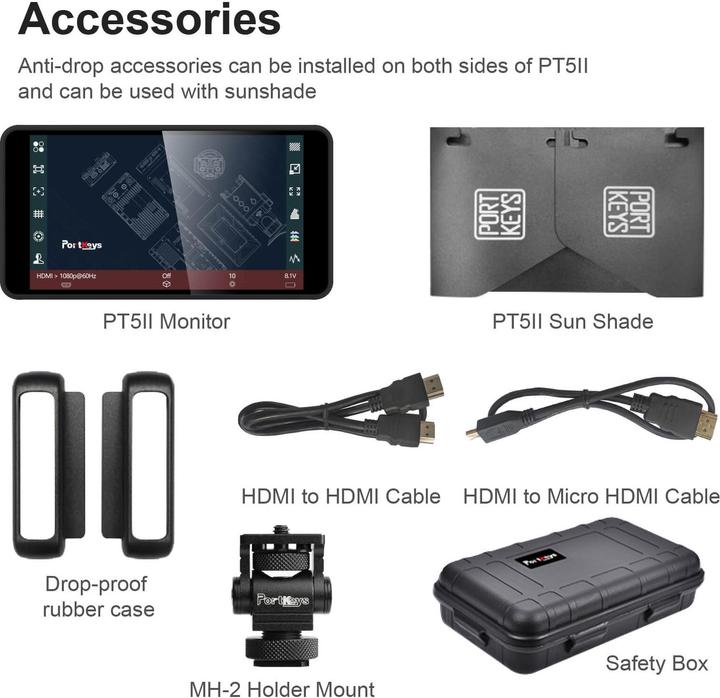 Immagine prodotto Portkeys PT5 II (5", Full HD)