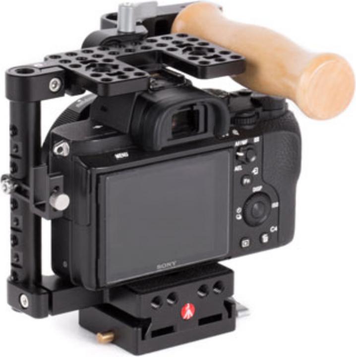 Wooden Camera Gabbia DSLR unificata (piccola) con impugnatura in legno (Gabbietta)