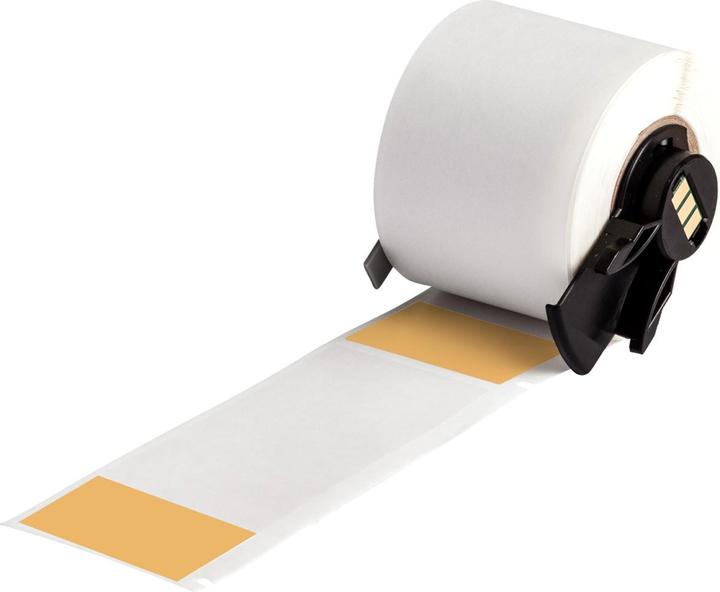Actual product image Brady M6-33-427-OR, vinyl, self-laminating, orange/transparent, matt, 38.10 x 25.40(101.60) mm (3.81 cm)