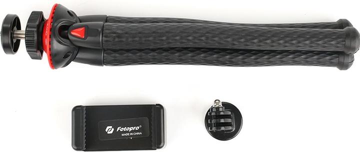 Immagine prodotto Fotopro Treppiede UFO 2 nero/rosso con supporto per telefono e GoPro (Materiale sintetico)