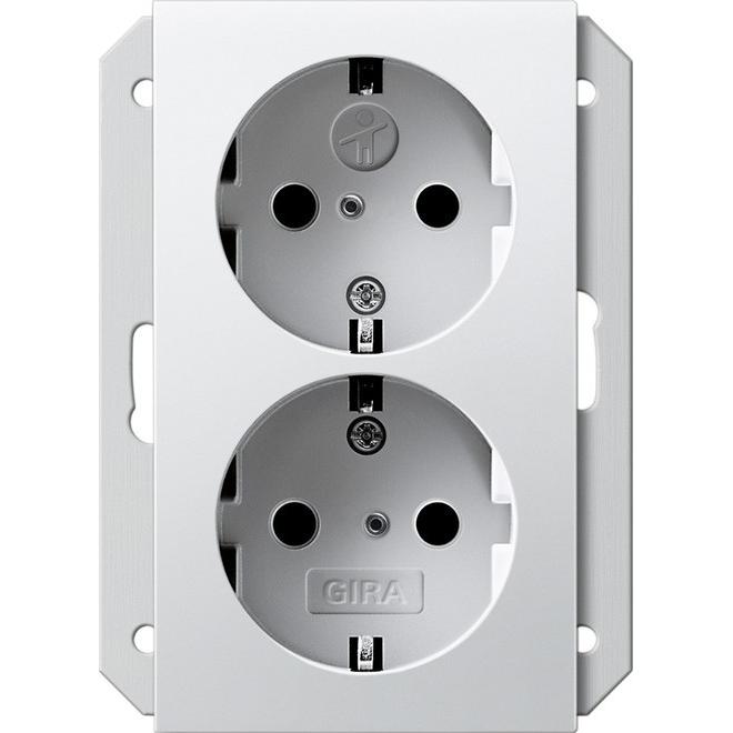 Gira, Steckdose, SCHUKO 2f SH f. UP-Dose 1,5f System 55 273527