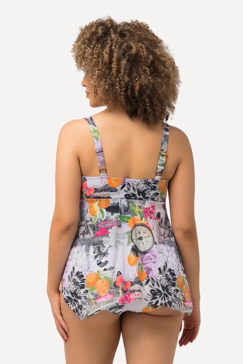 Produktbild Ulla Popken Tankini, Uhren, Zipfelsaum, Softcups, Träger verstellbar (44)