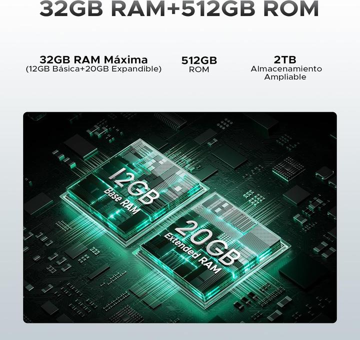 Produktbild Doogee S Cyber Pro (512 GB, Grün, 6.60")