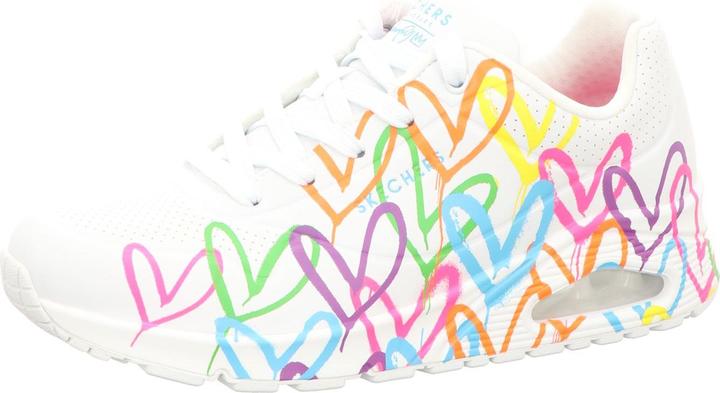 Actual product image Skechers Ladies lace-up shoes sporty rubber sole white (36.5)