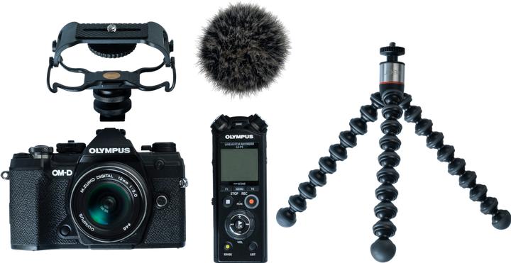 Produktbild Olympus OM-D E-M5 Mark III Vlogger Kit (12 - 45 mm, 20.40 Mpx, Micro Four Thirds)