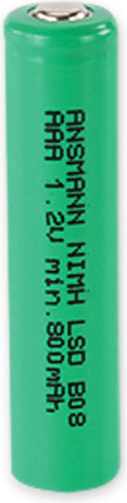 Produktbild Ansmann LSD AAA 800mAh NiMH Flat Top (AAA, 800 mAh)