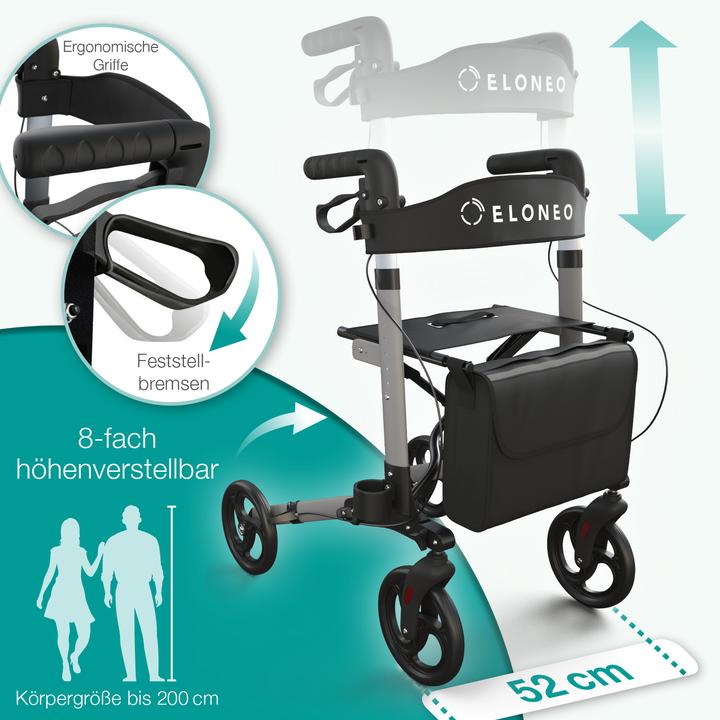 Produktbild Aktivshop Leichtgewichtrollator »Move«, Anthrazitgrau