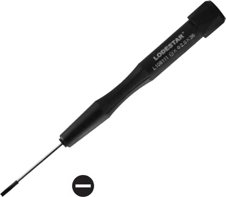 Columbus McKinnon Precision Flat-Head Slotted Screwdriver 2.0mm x 36mm (Port)