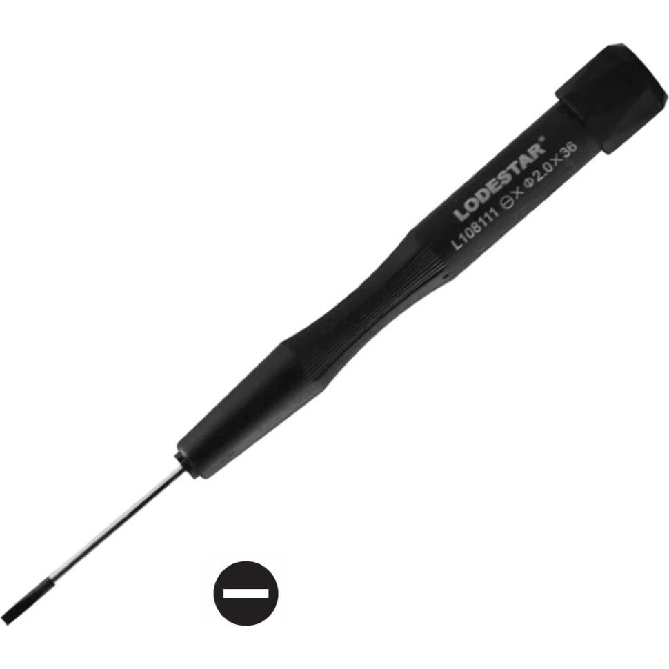 Columbus McKinnon, Schraubenzieher, Präzisions Flat-Head Schlitz Schraubenzieher 2.0mm x 36mm (Schlitz)