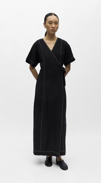 Immagine prodotto Object Kurzärmeliges Wickel Maxikleid (34)