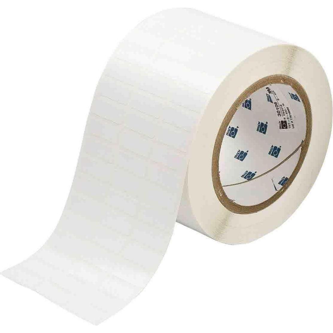 Brady, Etiketten, THT-3-423-10, Polyester, Weiss, 25.40 x 9.53 mm, permanent, 3-bahnig (10000 E.)