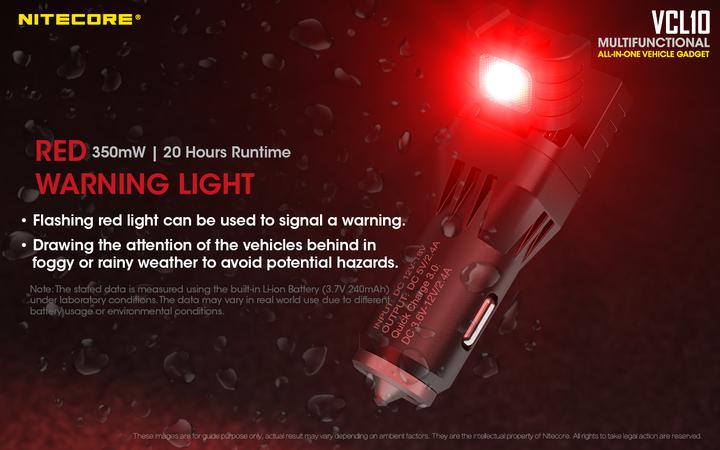 Actual product image Nitecore VCL10 (7.85 cm, 25 lm)