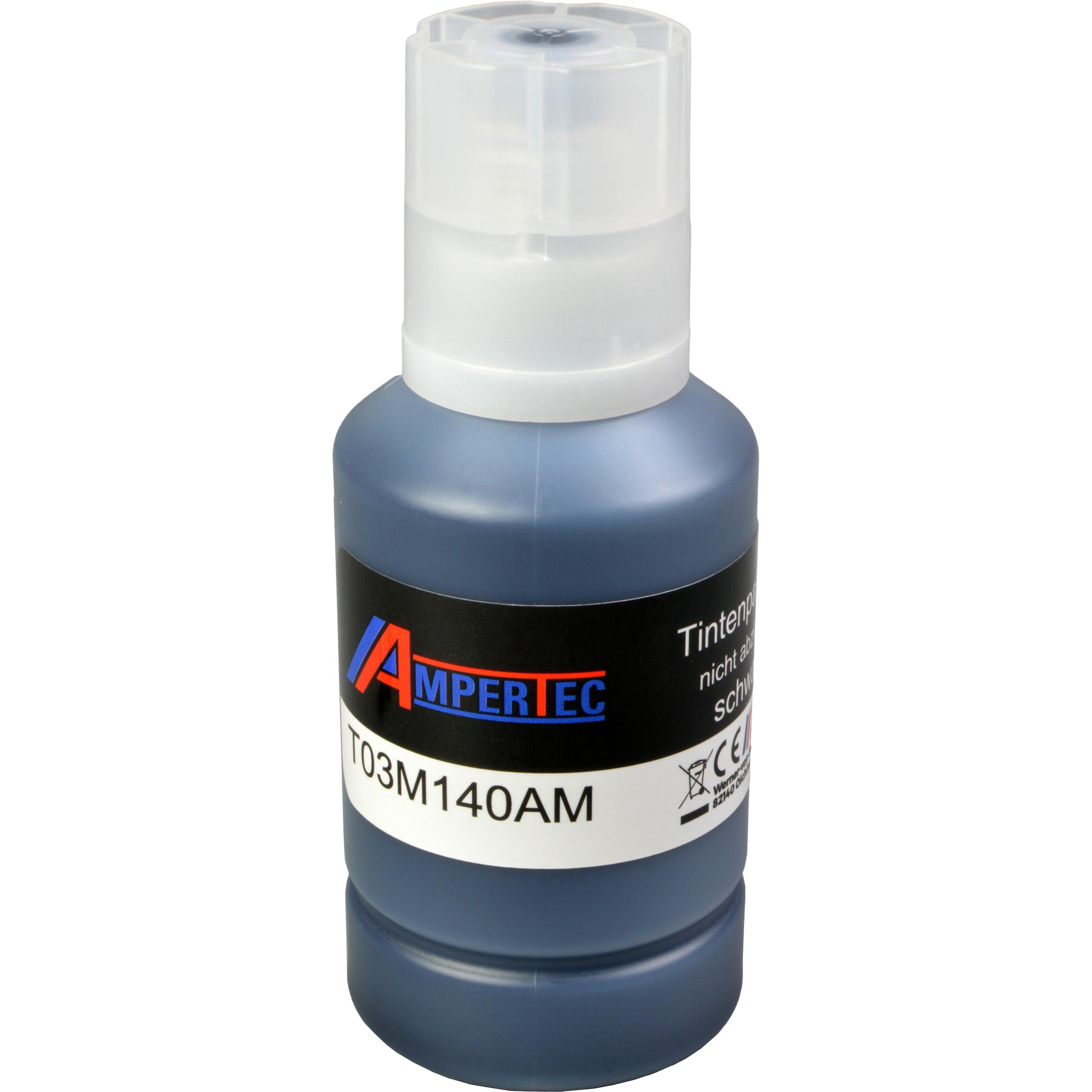 Ampertec, Druckerpatrone, Tinte ersetzt Epson C13T03M140 111 schwarz (BK)