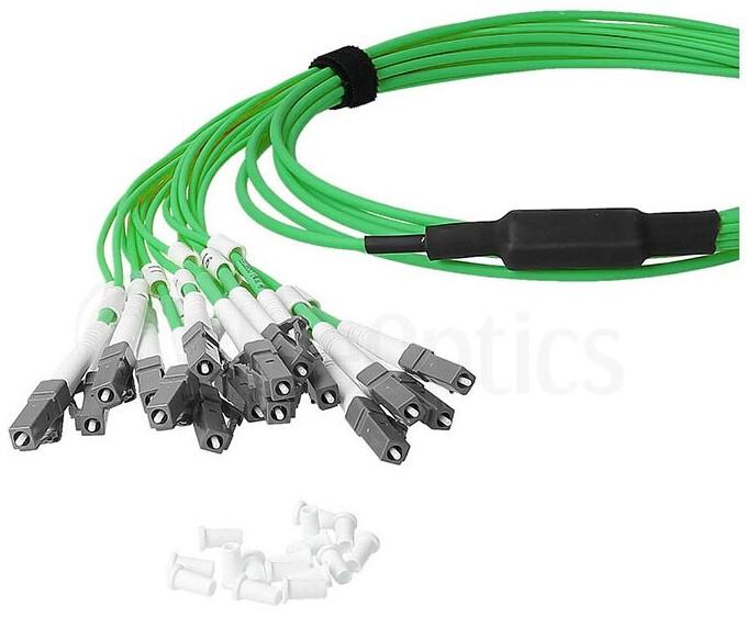 Produktbild BlueOptics LWL MTP/APC-8xLC/UPC Breakout Kabel OM5 2 Meter (2 m)