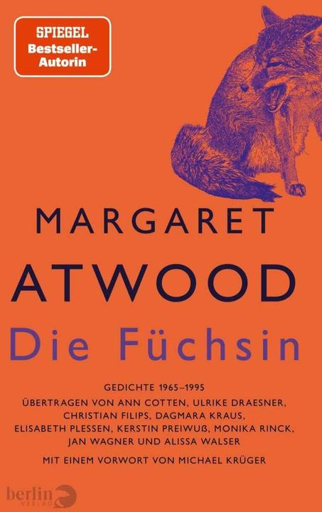 Actual product image Die Füchsin (German, Alissa Walser, Ann Cotten, Christian Filips, Dagmara Kraus, Elizabeth Plessen, Jan Wagner, Kerstin Preiwuß, Margaret Atwood., Monika Rinck, Ulrike Draesner, 2020)
