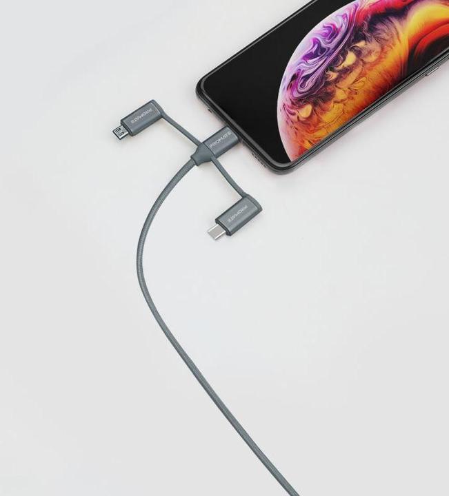 Produktbild ProMate PentaPower Grey 6 in 1 Multikabel (1.20 m)