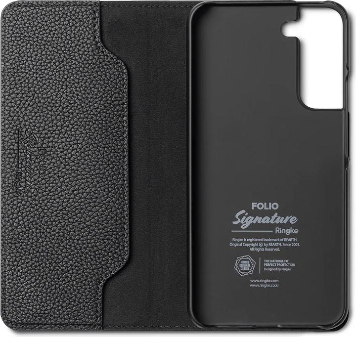 Immagine prodotto Ringke Folio Signature Flip Custodia in pelle per Samsung Galaxy S22 Nero (FSS119R263) (Samsung Galaxy S22+)