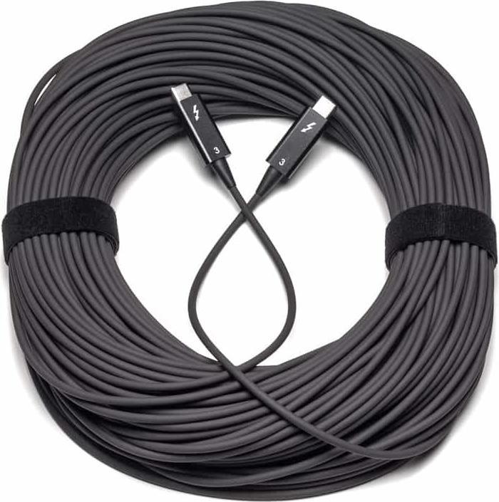 Actual product image Iodyne 50m Certified Optical Thunderbolt Cable