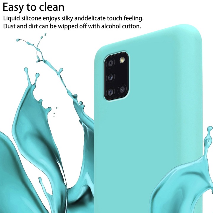 Actual product image Cadorabo TPU Cover Mobile Phone Chain Liquid (Samsung Galaxy A31)