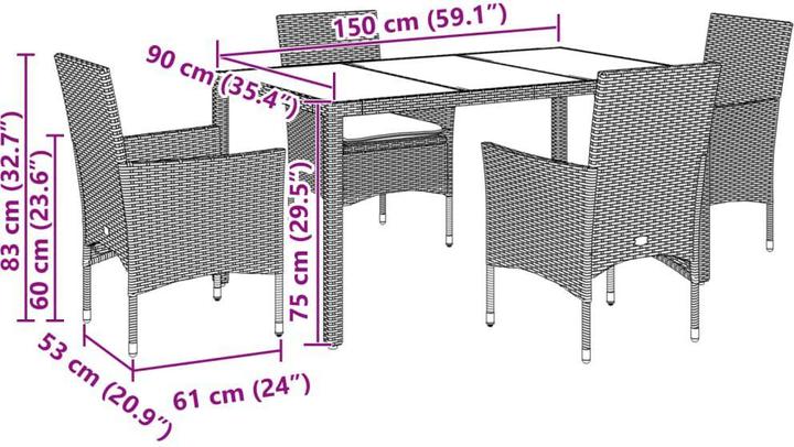 Actual product image vidaXL Kendre (150 cm)