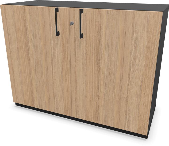 Decorazione in quercia ambrata con struttura, Grigio scuro, Nero, Verde scuro