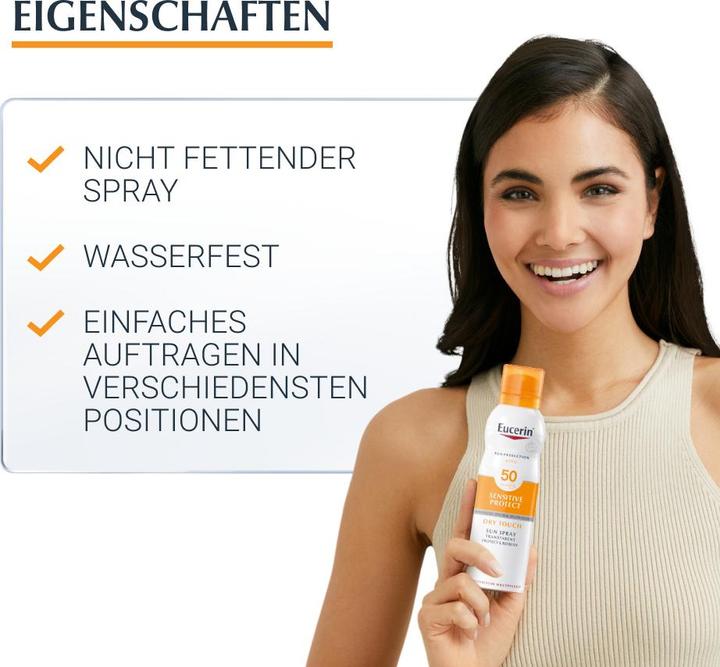 Immagine prodotto Eucerin SUN Spray corpo Oil Control Dry Touch SPF 50 (Spray solare, SPF 50, 200 ml, 190 g)