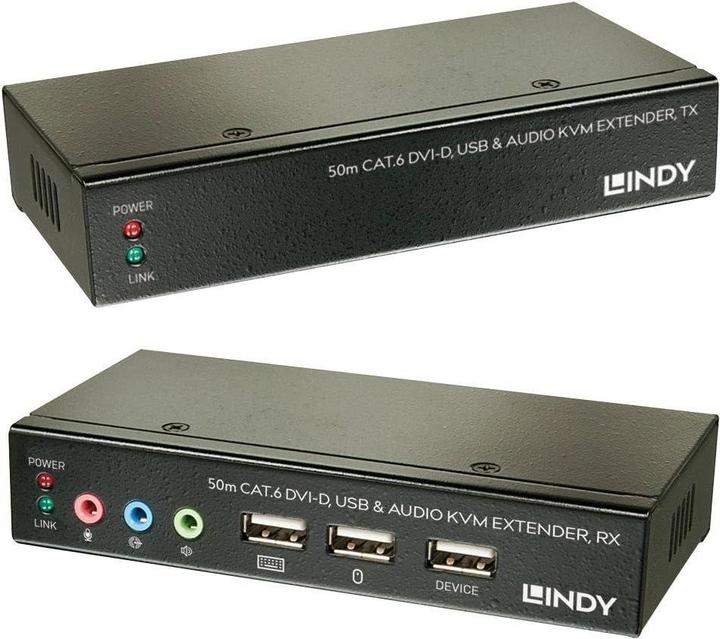 Produktbild Lindy Cat.6 KVM Extender Classic DVI USB