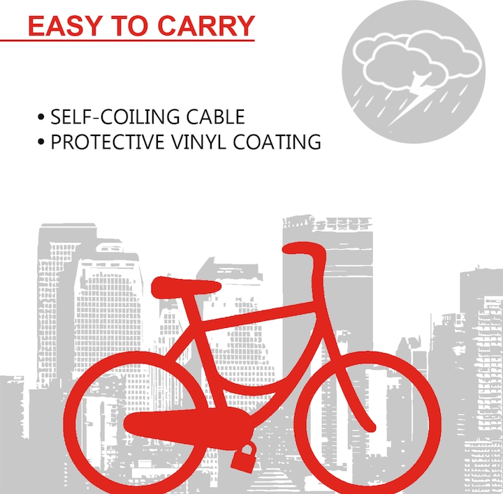 Actual product image Master Lock Spiral lock (120 cm)