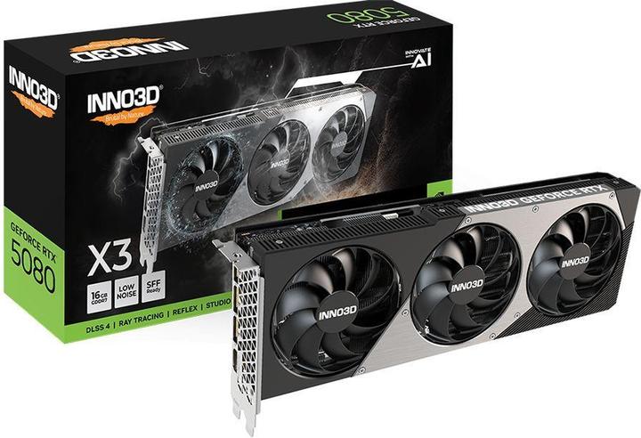 Actual product image Inno3D GeForce RTX 5080 X3 OC (16 GB)