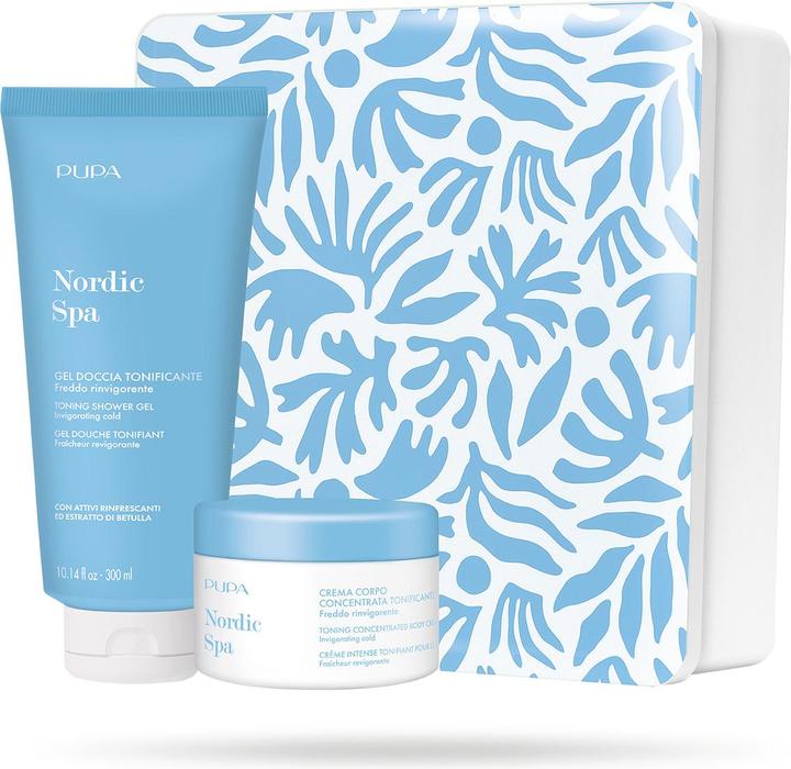 Pupa Milano Pupa Nordic Spa Kit 2 mit tonisierendem Duschgel 300ml und tonisierendem, duftendem Wasser 150ml (Körperpflegeset)