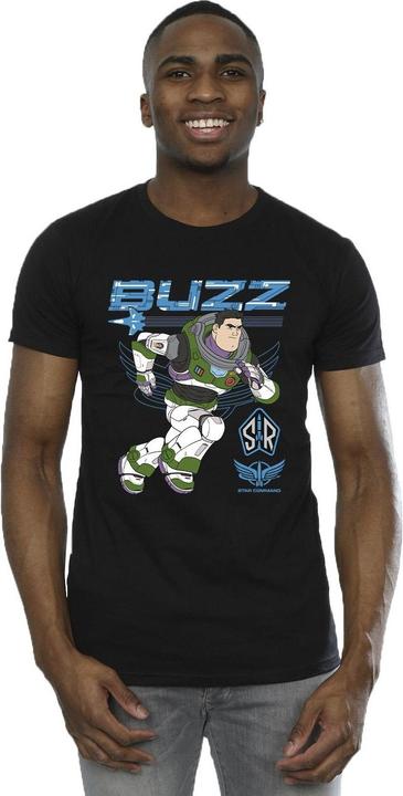 Actual product image Disney Mens Lightyear Buzz Run To Action T-Shirt (XL)