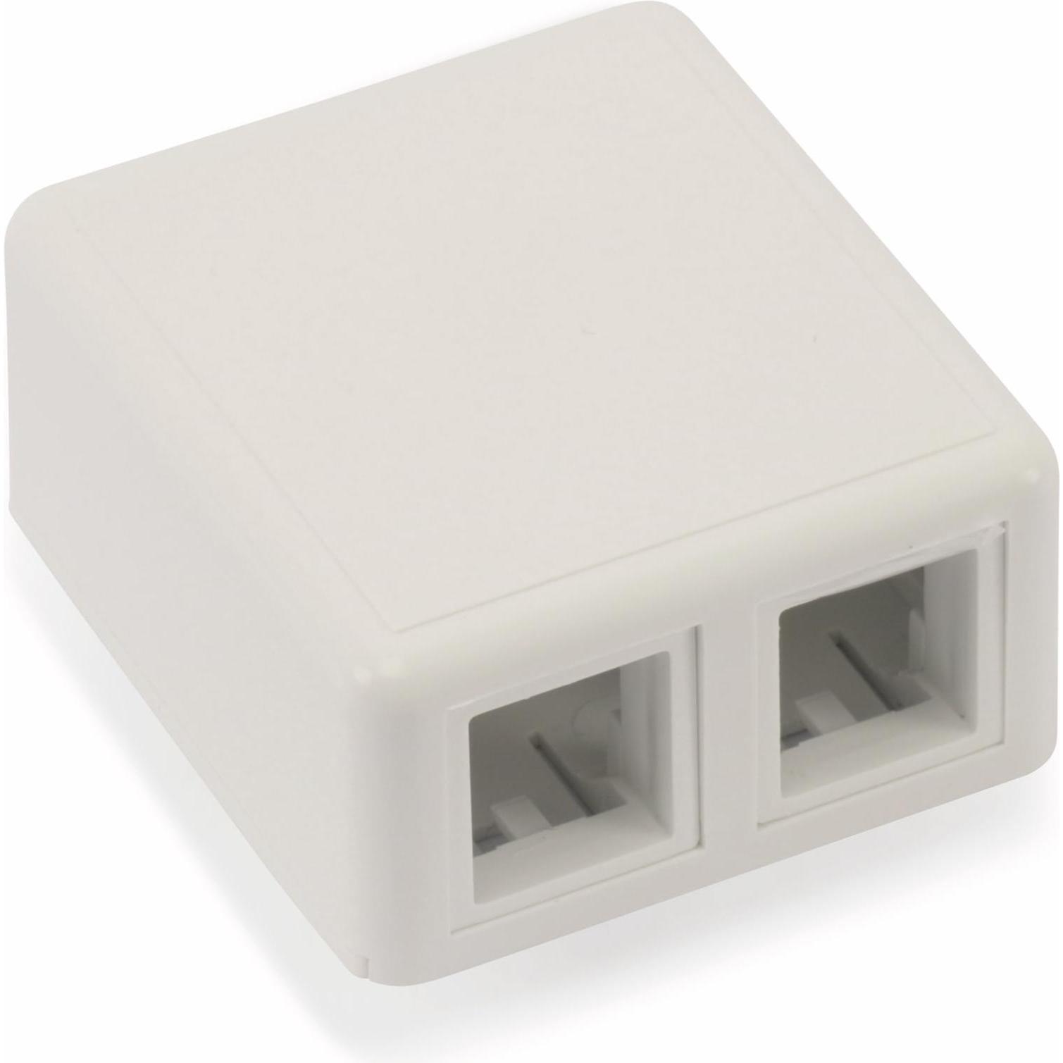 Red4Power Leergehäuse KLG-2-W, 2-port (Gehäuse), Elektronikzubehör + Gehäuse, Weiss