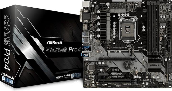 Produktbild AsRock Z370M Pro4 (LGA 1151, Intel Z370, mATX)
