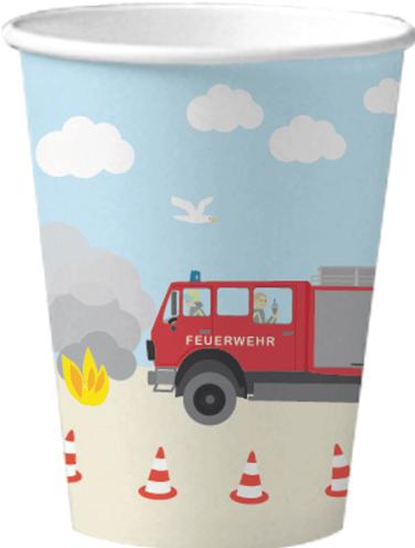 Image du produit DH-Konzept Set de décoration de fête Pompiers pour 6 enfants 51 pièces