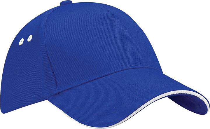 Kräftiges Königsblau, Weiss