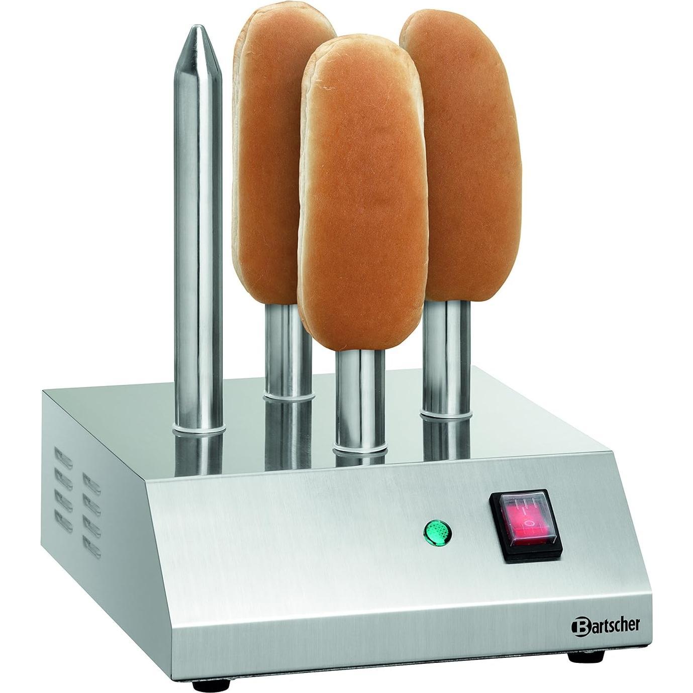 Bartscher Sputacchiera per hot dog T4, Fun kitchen, Argento
