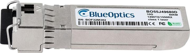 Actual product image BlueOptics MRV SFP-10GD-BX45-80 compatible SFP+ BO55J49680D