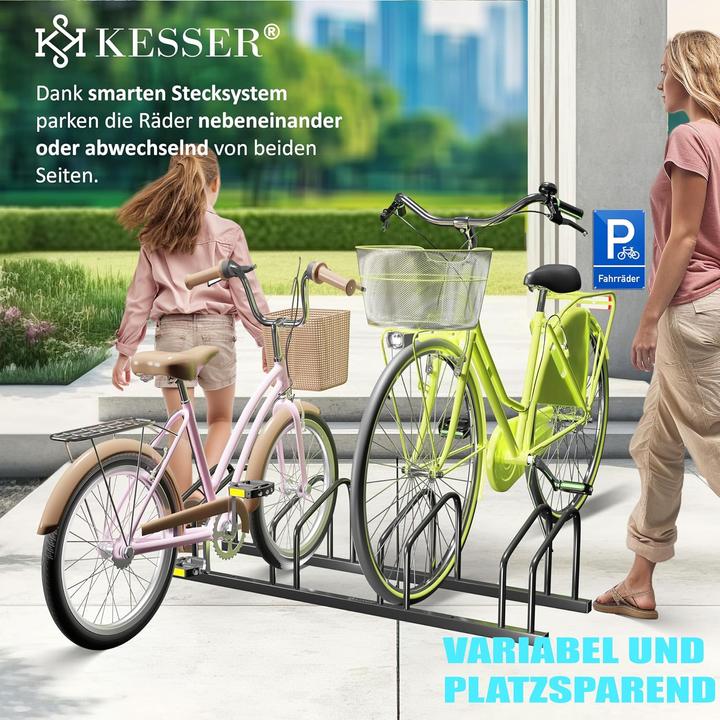 Immagine prodotto Kesser Fahrradständer für 6 Räder mit Parkschild