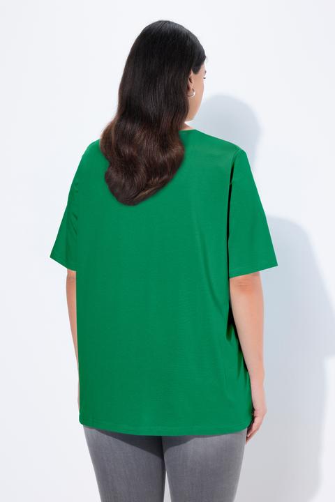 Actual product image Ulla Popken Essential V-Neck Stretch Tee (46, 48)