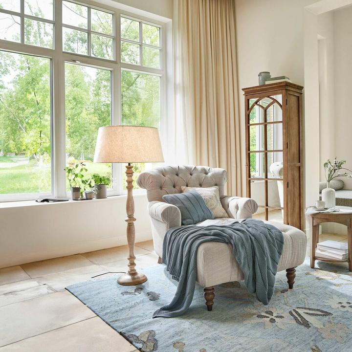 Image du produit Loberon Lampadaire Madyson marron/crème (E27)