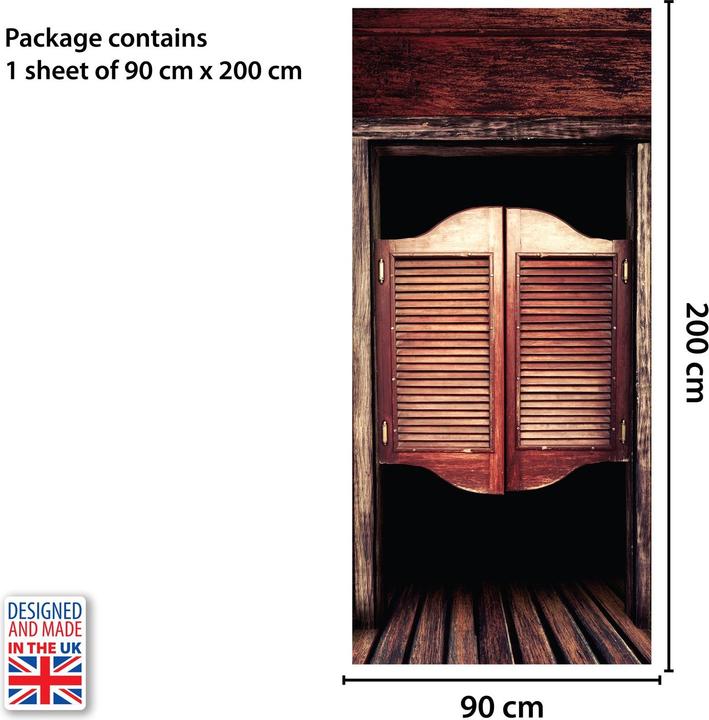 Produktbild Walplus Wandtattoo Western Saloon Door Mural (90 x 200 cm)