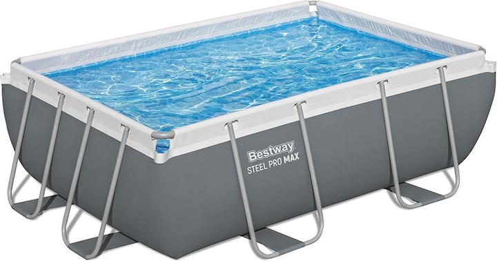 Produktbild Bestway Power Steel Frame Pool-Set 282 x 196 x 84 cm (282 x 196 x 84 cm)