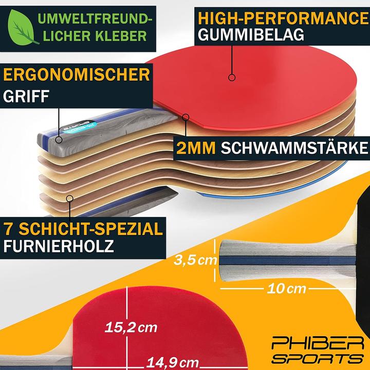 Actual product image Phiber-sports Table tennis set