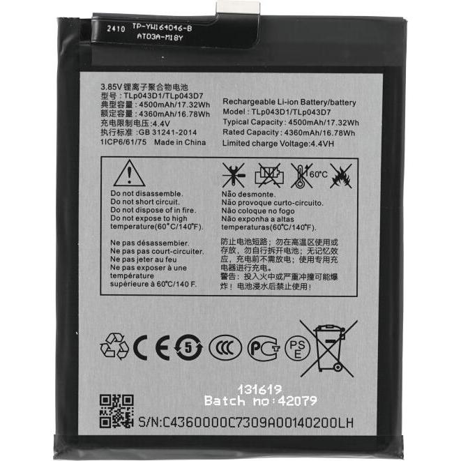 OEM MPS Akku TLP043D1 für TCL 10 Pro/10 Plus/20 Pro 5G, Batteria smartphone