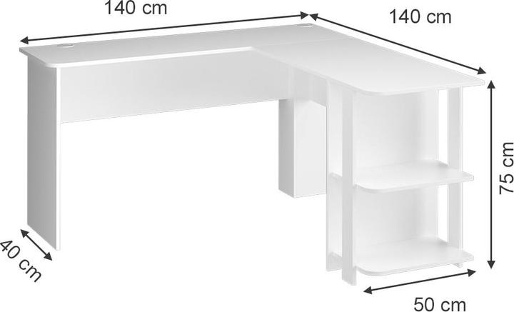 Actual product image Vicco Nikita (140 x 140 x 75 cm)
