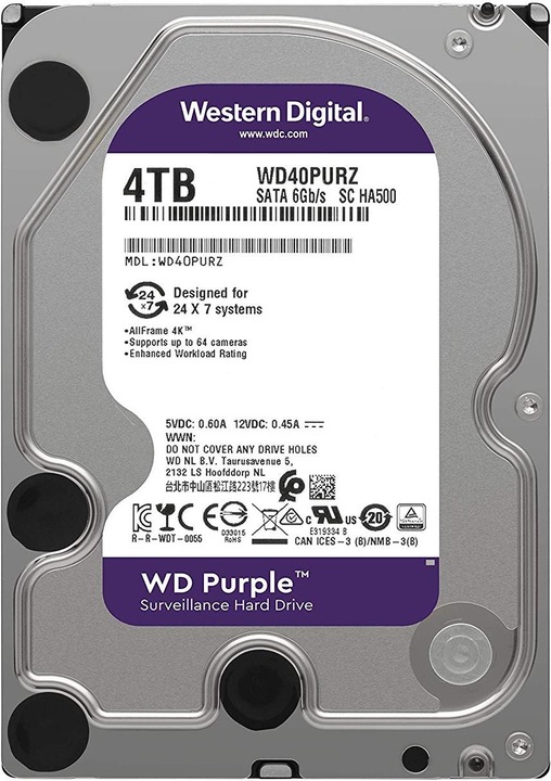 Produktbild WD Purple (4 TB, 3.5", CMR)