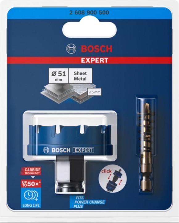 Actual product image Bosch Professional Zubehör EXPERT Sheet Metal Hole Saw 51 x 5 mm (51 mm)