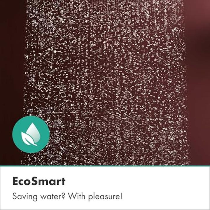 Actual product image hansgrohe Raindance Alive EcoSmart Water-Saving Rain Shower Head with Anti-Limescale Function (2 Beam types, 8 l/min)