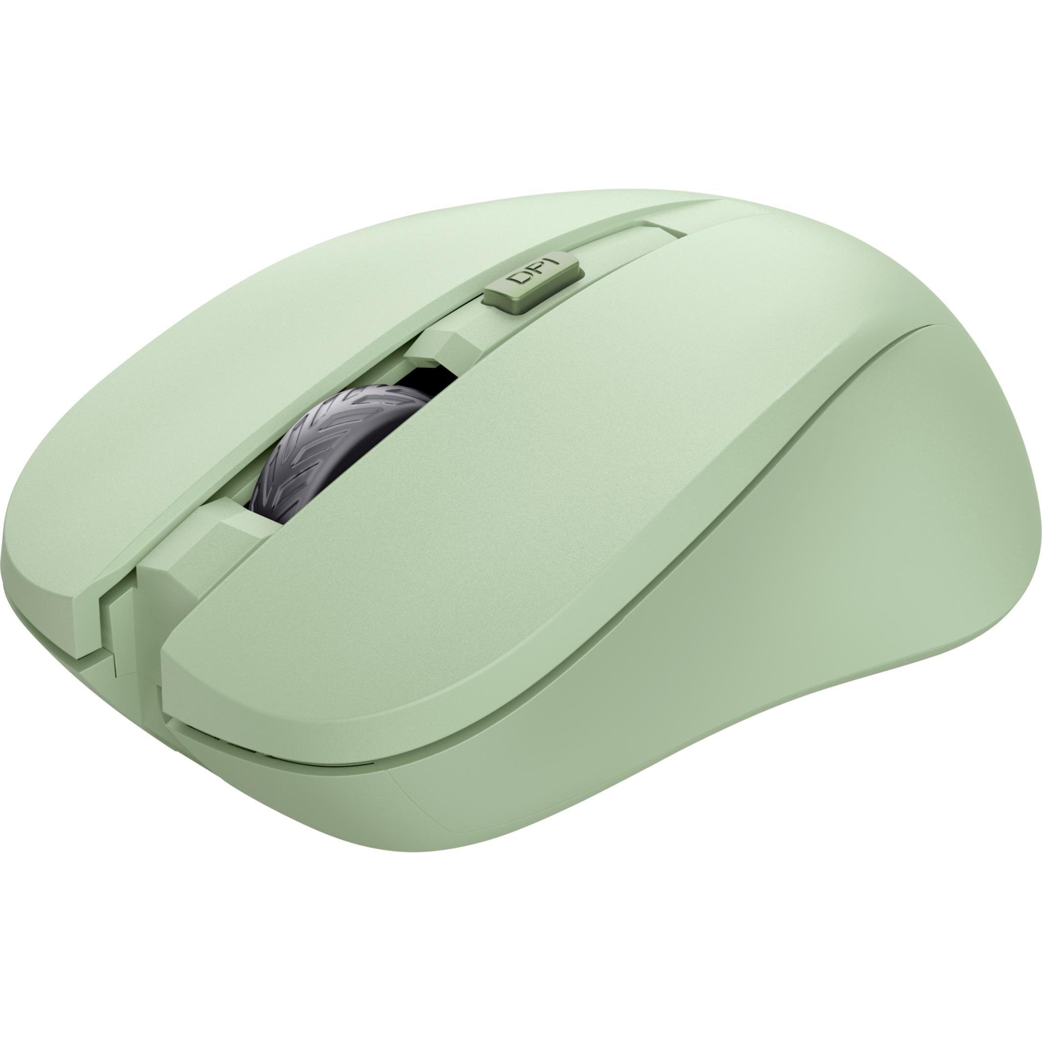 Trust Mydo Silent Wireless Mouse Gree (Kabellos), Maus, Grün