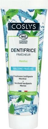 Coslys Refreshing Organic Toothpaste Menthol Fluoride Free - 100g -